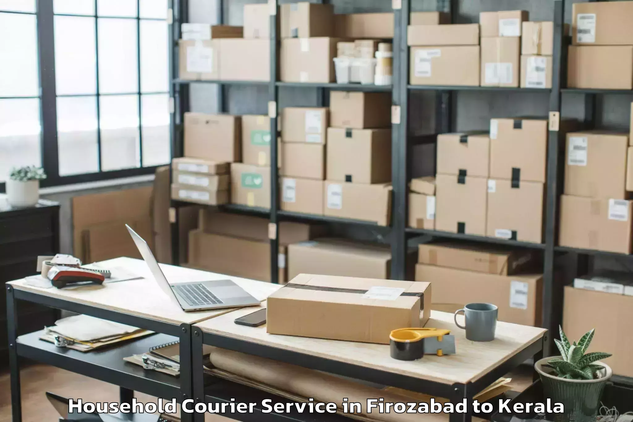 Book Firozabad to Mukundapuram Household Courier